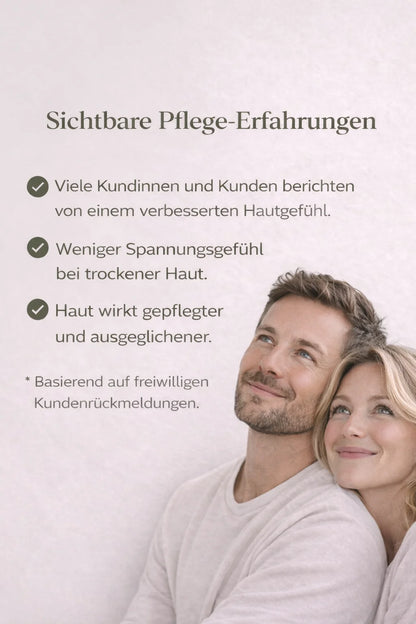 Sichtbare Pflege-Erfahrungen mit Swiss Eden Tallow Lavendel für empfindliche und trockene Haut.